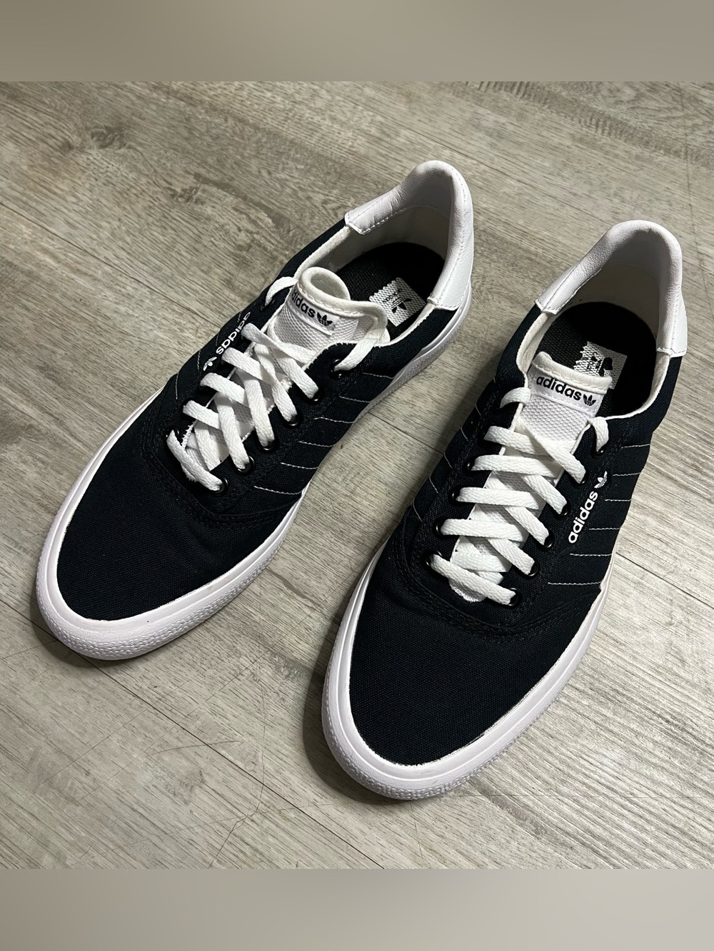Adidas 3MC Core Black Cloud White Skate Sneakers